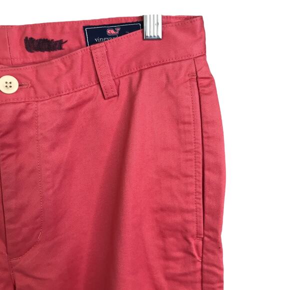 Vineyard Vines Khaki Pants Mens 30X32 Preppy Salmon Pink Straight Leg Cotton - Picture 8 of 8